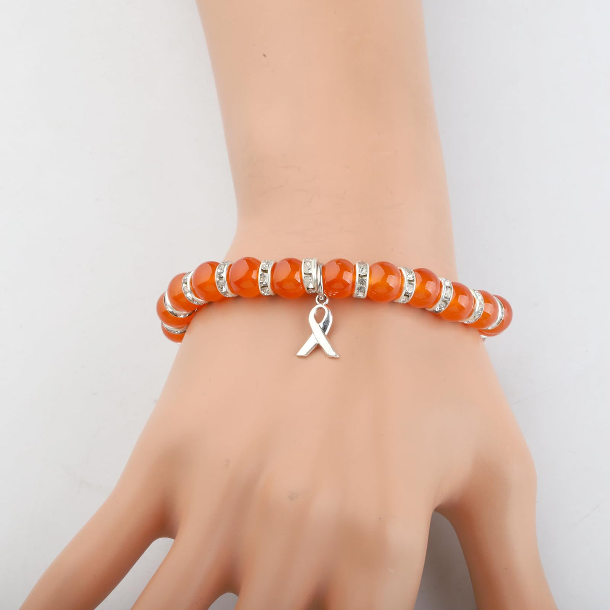 Orange Beaded Bracelet
