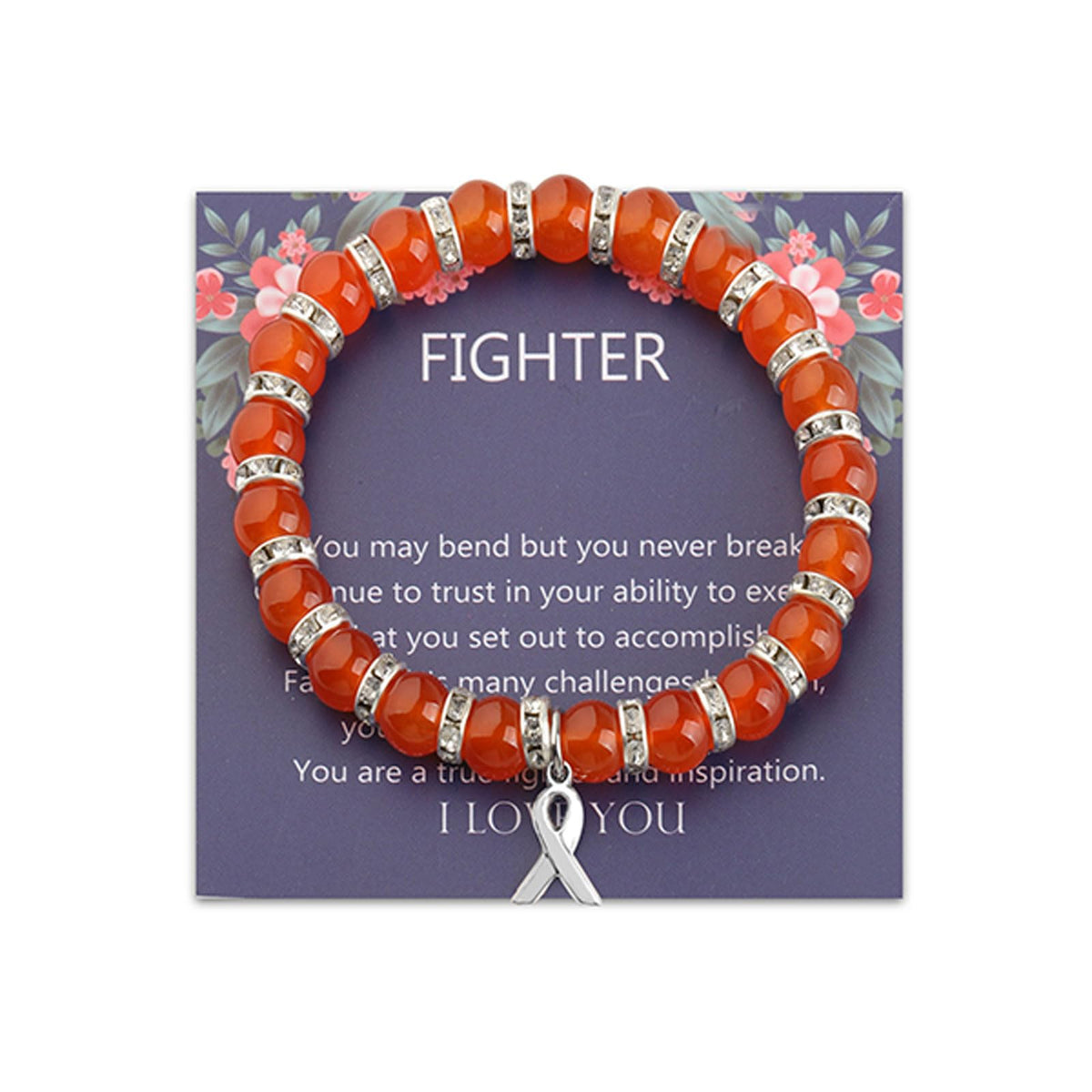 Orange Beaded Bracelet