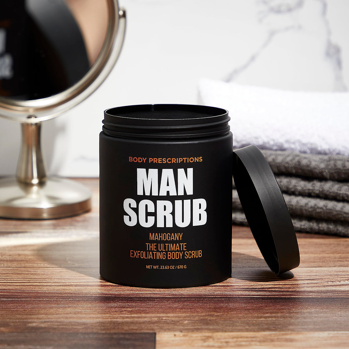 Body Prescriptions “Man Scrub” – Exfoliating Body Scrub 4-Pack (28.2 oz Each)