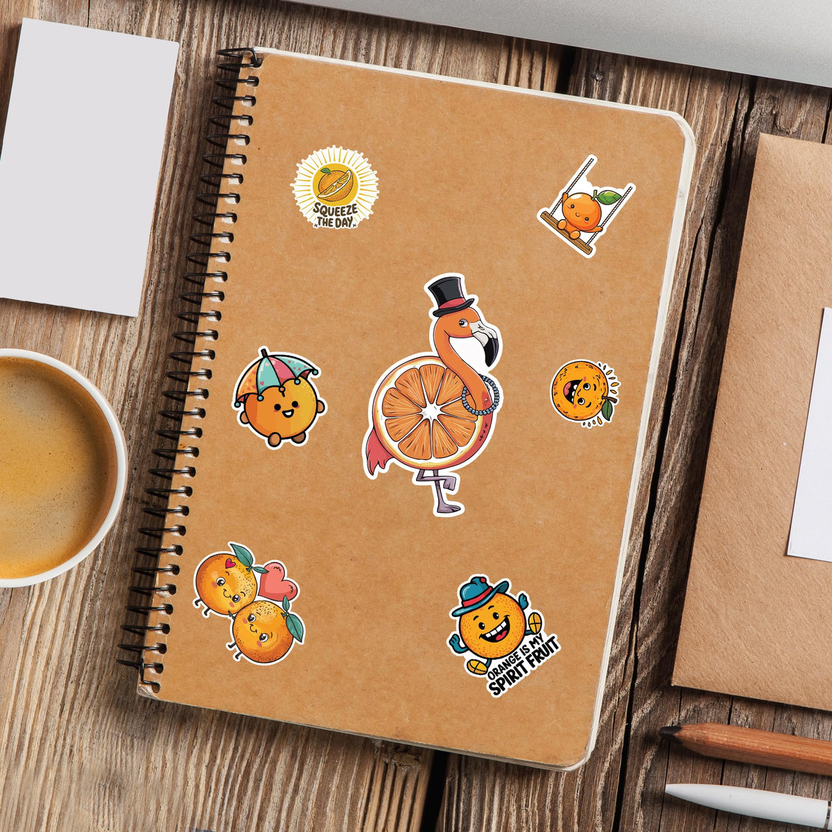 Fall Pumpkin Stickers 50 Pieces Vinyl Waterproof Decal