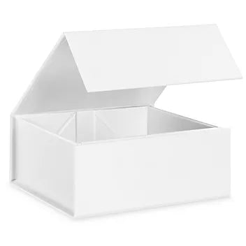 Gift Box White Glossy Magnetic Lid