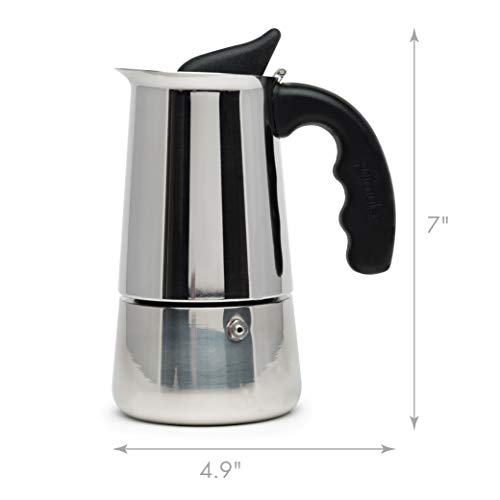 Primula Stainless Steel Stovetop Espresso Coffee Maker, 4-Cup