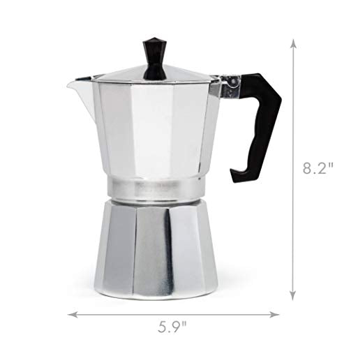 Aluminum Espresso Maker - For Bold, Full Body Espresso