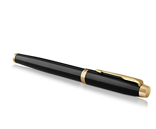 Luxury Black Gold Trim - Fine Point Black Ink