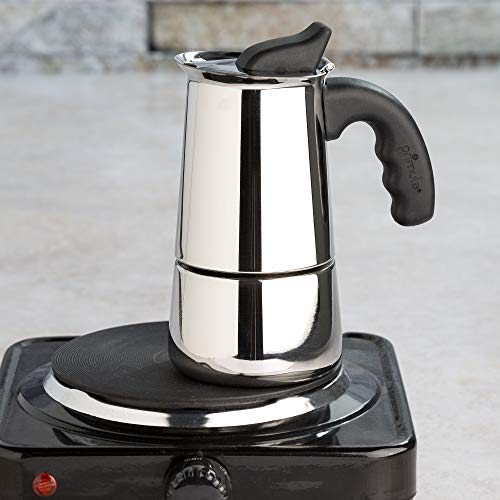 Primula Stainless Steel Stovetop Espresso Coffee Maker, 4-Cup