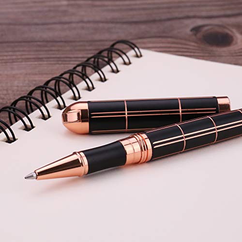 Luxury Rose Gold Gel Ink Rollerball Pen - Medium