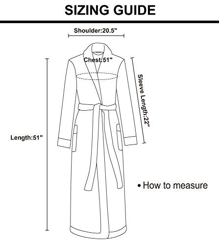 Women's Plush Sherpa Robe Long (Black)