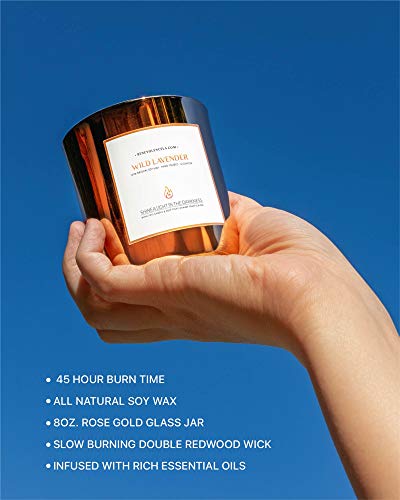 Premium Long Burning Candle - Wild Lavender