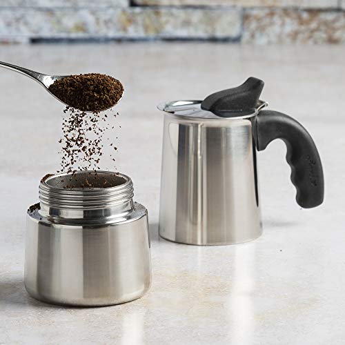 Primula Stainless Steel Stovetop Espresso Coffee Maker, 4-Cup