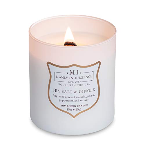 Manly Indulgence Candle - Sea Salt & Ginger