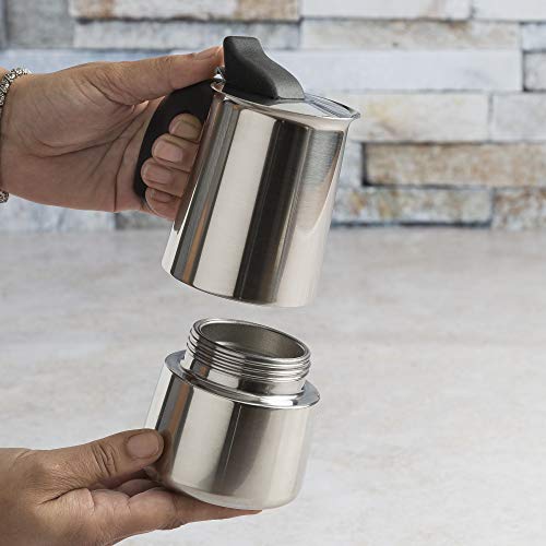 Primula Stainless Steel Stovetop Espresso Coffee Maker, 4-Cup