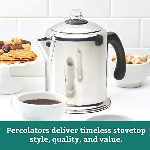 Classic Yosemite Stainless Steel Coffee Percolator - 8 Cup, Silver