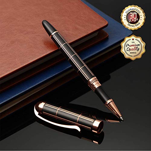 Luxury Rose Gold Gel Ink Rollerball Pen - Medium