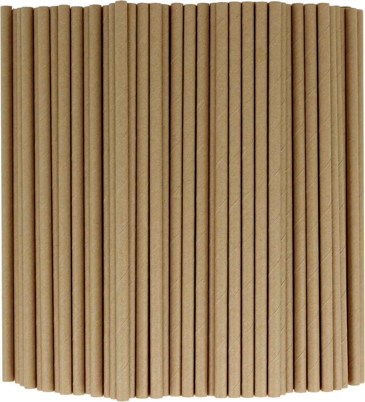 Drinking Biodegradable Eco-Friendly Bulk Paper Straw, 150 - Brown Foil