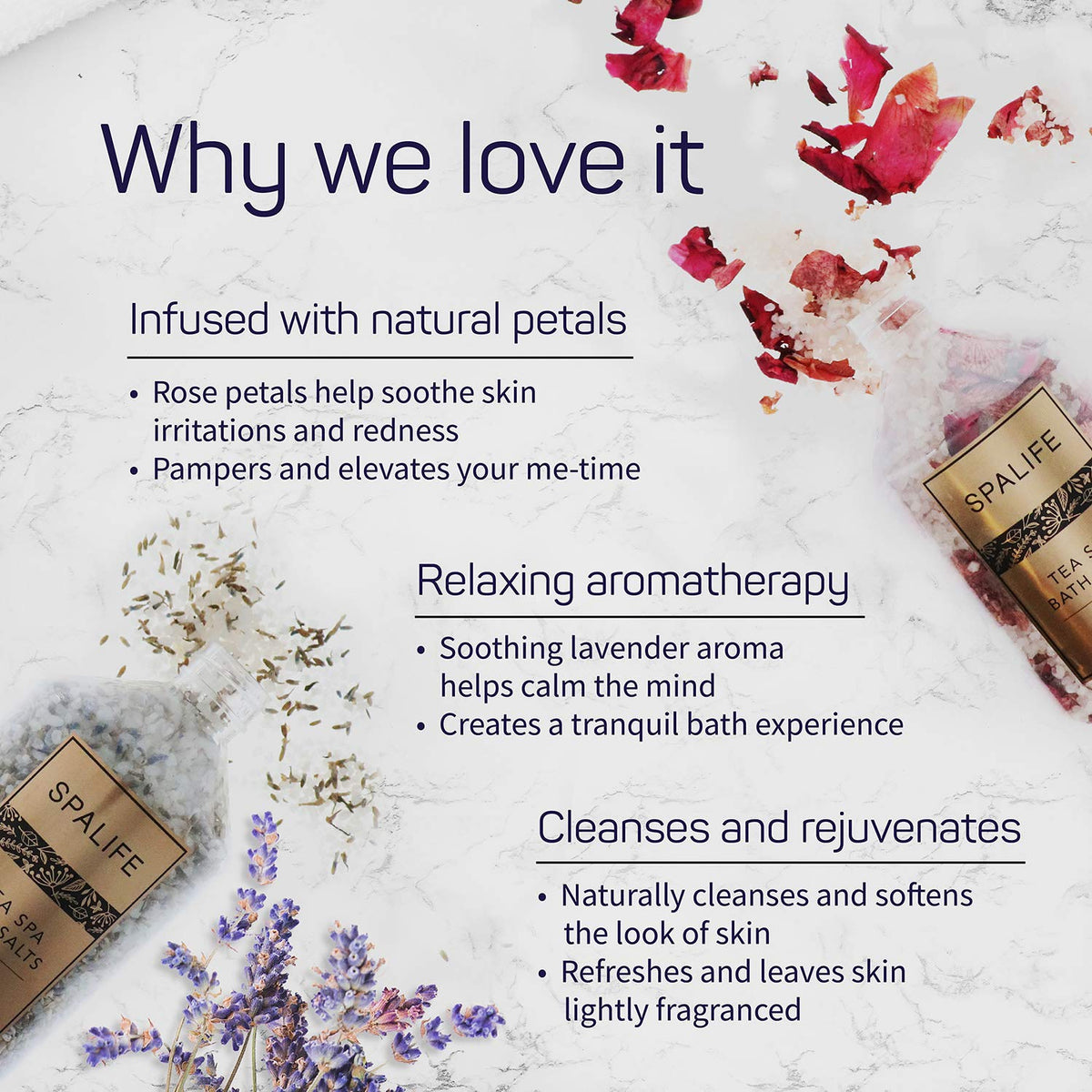 Soothing Petal-Infused Effervescent Mineral Bath Salts