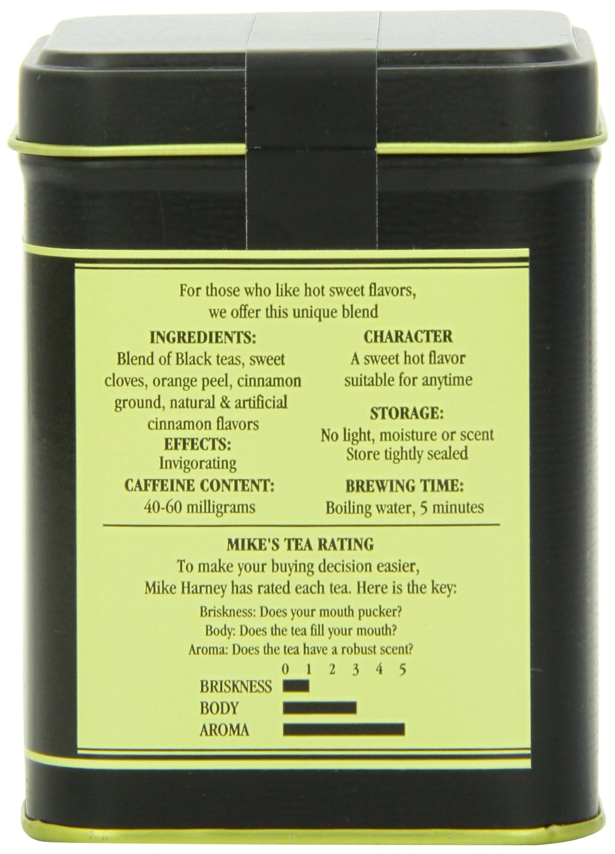 Harney & Sons Loose Leaf Black Tea - Hot Cinnamon Spice, 4oz
