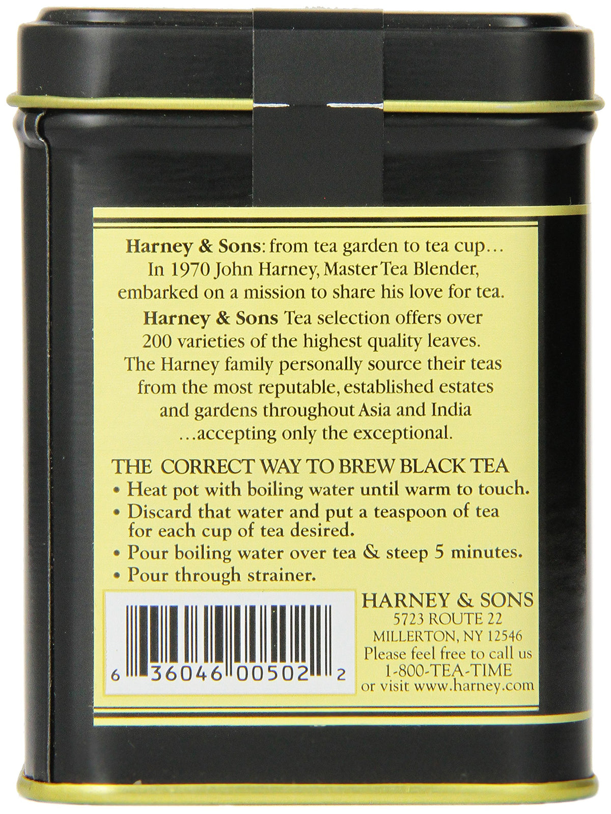 Harney & Sons Loose Leaf Tea - Black Earl Grey, 4oz