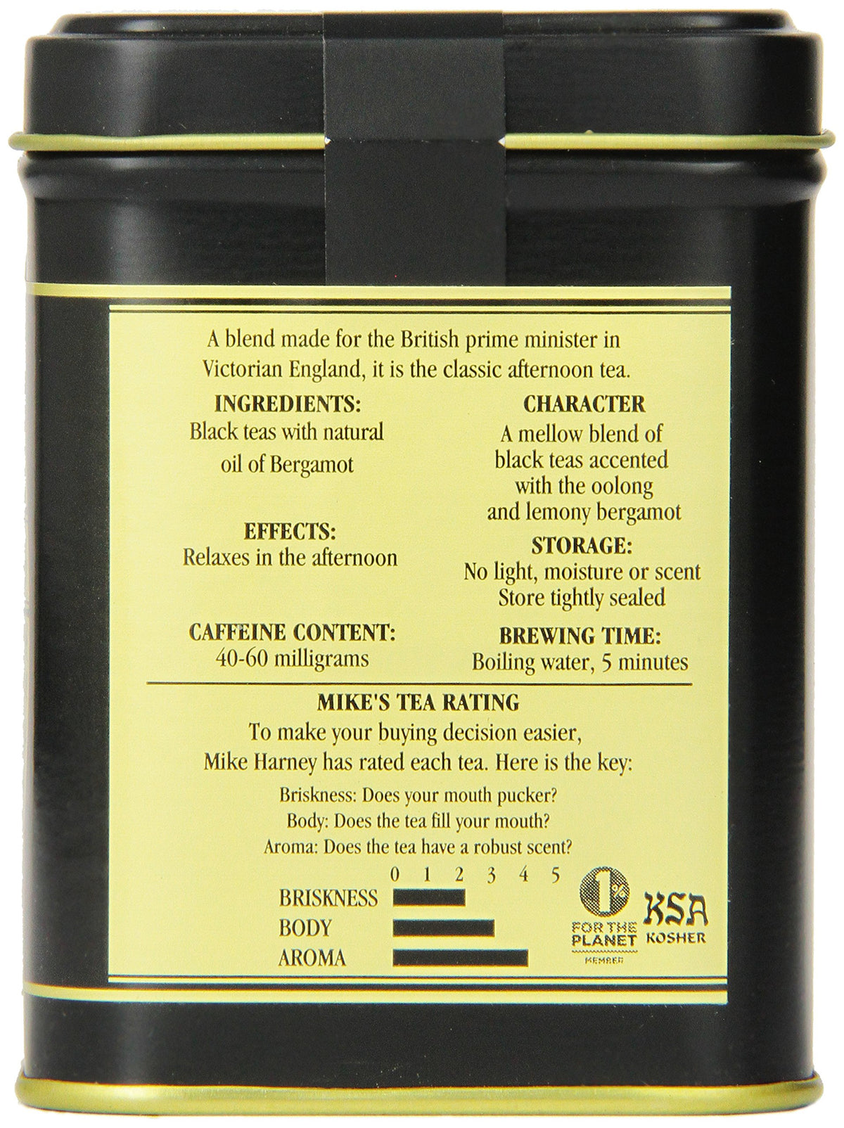 Harney & Sons Loose Leaf Tea - Black Earl Grey, 4oz
